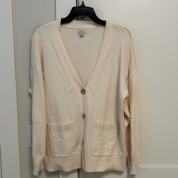 a new day Sweaters - a new day Cream Women's Cardigan Sweater